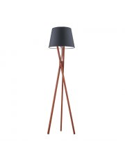 Designerska lampa stojąca na trójnogu z drewna ANDORA