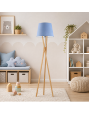 Niebieska lampa stojąca do pokoju dziecka ANDORA