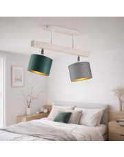 Lampa sufitowa z regulacją kierunku światła EPIR GOLD lampa sufitowa LED nowoczesna 2-punktowa