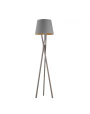 Drewniana lampa stojąca na 3 nogach ANDORA GOLD