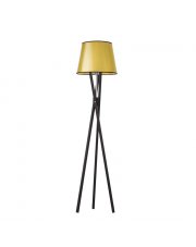 Czarno złota lampa stojąca na trójnogu ANDORA MIRROR