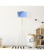 Drewniana lampa podłogowa do pokoju dziecka TULUZA