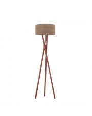 Drewniana lampa stojąca do salonu ELX ECO