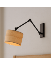 Regulowany kinkiet do czytania w sypialni TULON ECO z designerskim abażurem