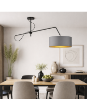 Lampa sufitowa z regulacją wysokości i kąta padania światła RIO GOLD w stylu skandynawskim