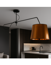 Lampa sufitowa na wysięgniku nad stół OVIEDO MIRROR w stylu loftowym