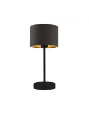 Czarna lampka nocna LED glamour NICEA GOLD