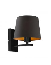 Kinkiet w stylu glamour czarny HVAR GOLD