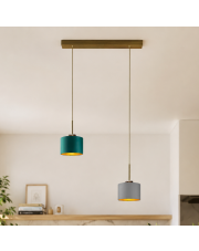 Lampa wisząca 2 źródła światła nad wyspę kuchenną MONTANA GOLD