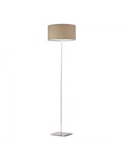 Beżowa lampa podłogowa z cylindrycznym kloszem SOFIA