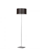Nowoczesna lampa stojąca ledowa do salonu SOFIA z brązowym abażurem