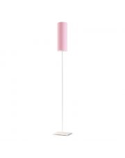 Biało-różowa Lampa stojąca dziecięca FLORENCJA o prostym designie