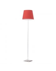 Lampa stojąca podłogowa PALERMO z czerwonym abażurem