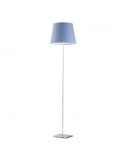 Nowoczesna lampa podłogowa dla dzieci PALERMO z niebieskim kloszem