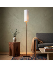 Patynowana lampa stojąca do salonu w stylu glamour FLORENCJA GOLD