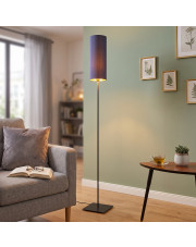 Designerska lampa stojąca tuba LED do salonu FLORENCJA GOLD