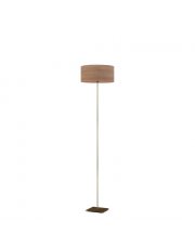 Fornirowa lampa podłogowa do salonu MEKSYK ECO