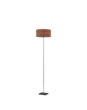 Lampa stojąca do salonu MEKSYK ECO z fornirowym abażurem