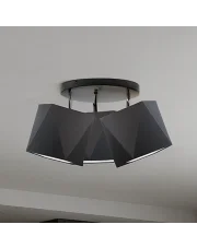 Czarna lampa sufitowa do salonu MINORKA 3 punktowa regulowana