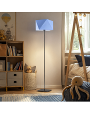 Lampa stojąca dla dzieci ANKARA z niebieskim abażurem
