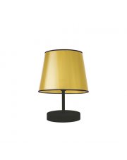 Złota lampa stołowa do salonu ALMADA MIRROR