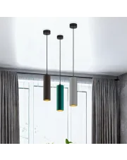 Prosta lampa wisząca do kuchni nad stół tuba BEJRUT GOLD