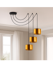 Designerska 3 punktowa regulowana lampa wisząca pająk WAIKIKI W3 MIRROR