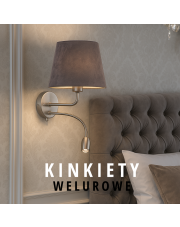 Kinkiety welurowe – eleganckie lampy ścienne